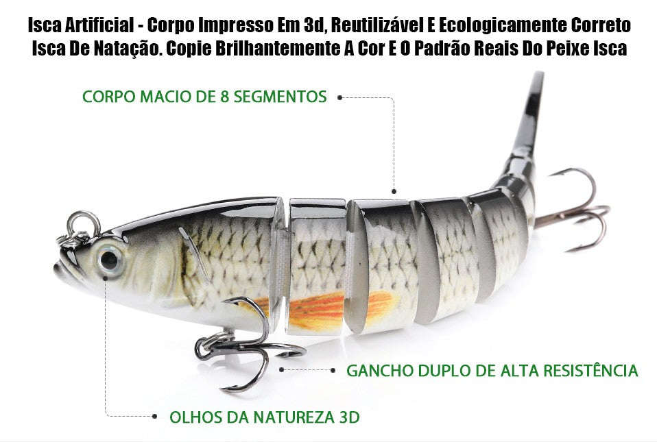 VTAVTA 10/14cm afundando wobblers iscas de pesca articuladas crankbait swimbait