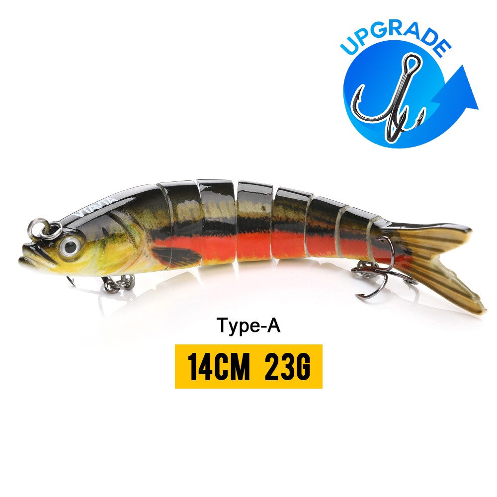 VTAVTA 10/14cm afundando wobblers iscas de pesca articuladas crankbait swimbait