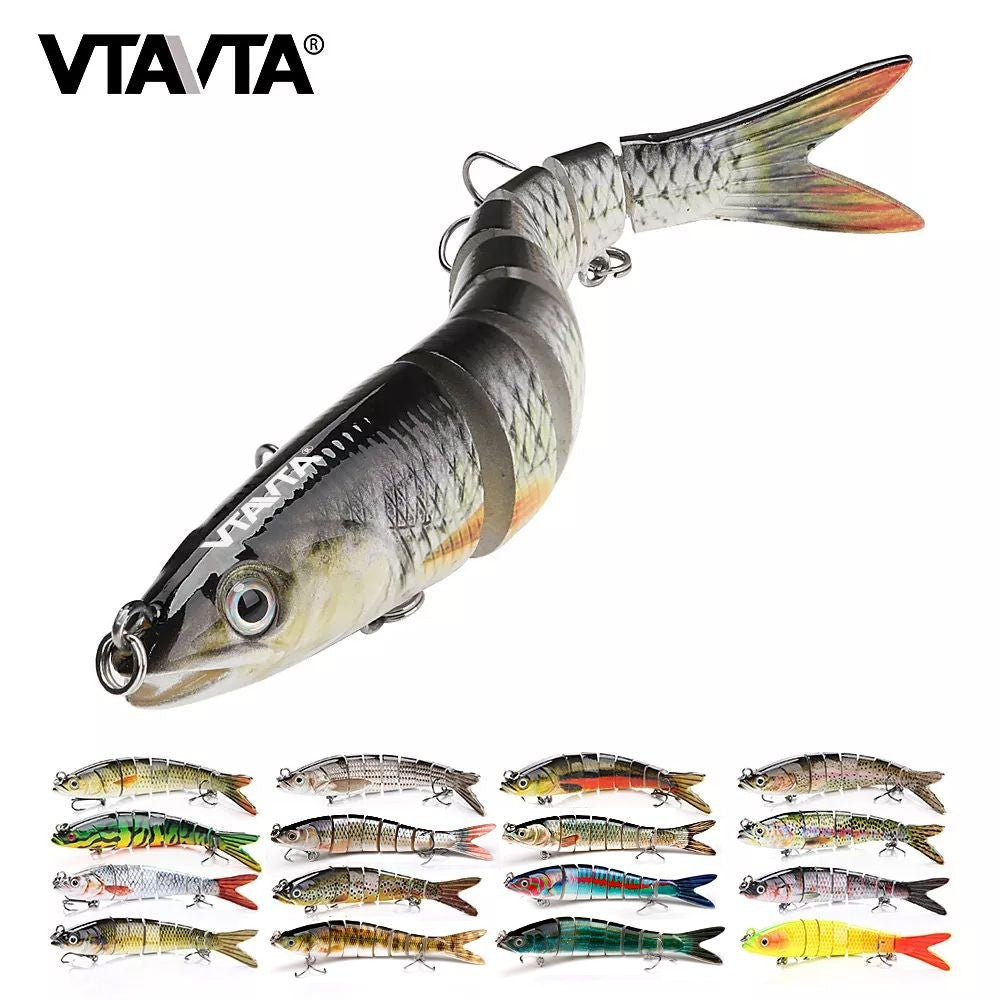 VTAVTA 10/14cm afundando wobblers iscas de pesca articuladas crankbait swimbait