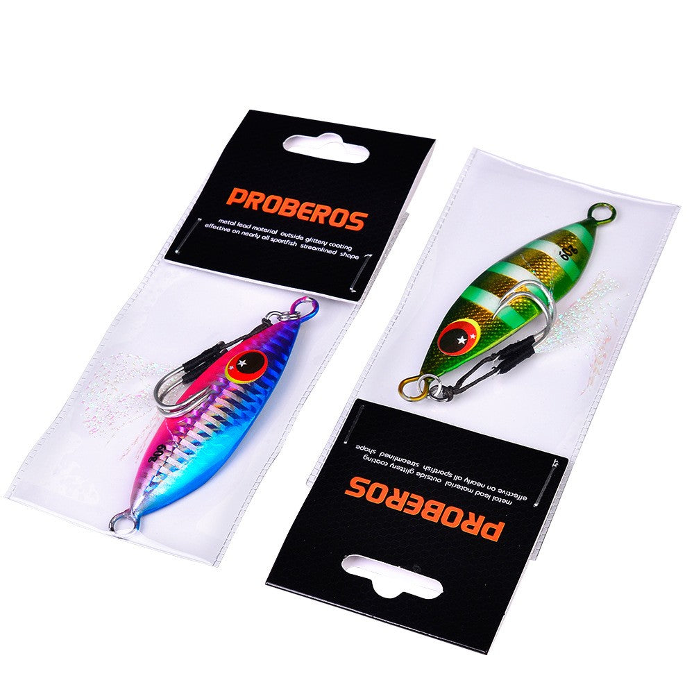 Isca Jigging Pro com Glitter Luminoso – Alta Performance para Pesca em Águas Salgadas
