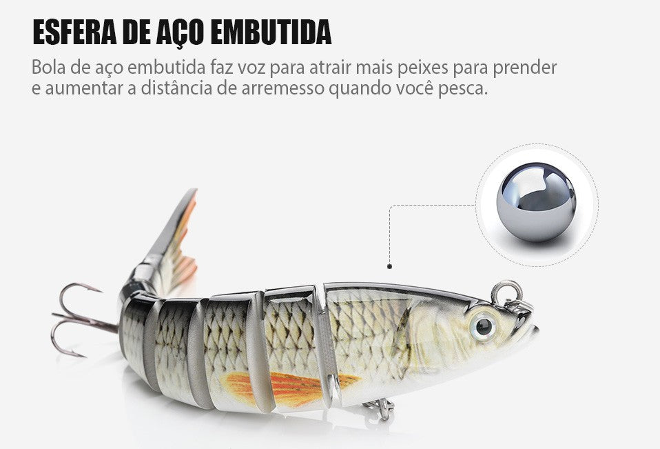 VTAVTA 10/14cm afundando wobblers iscas de pesca articuladas crankbait swimbait