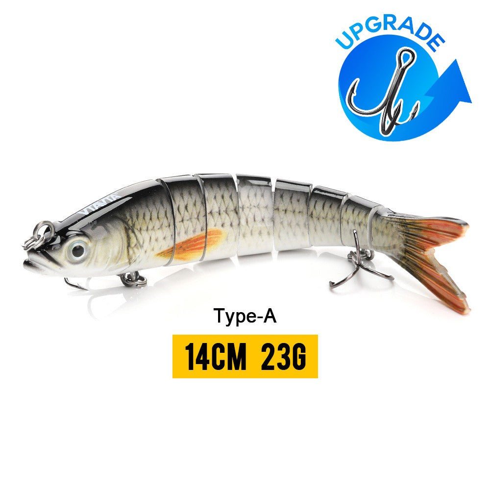VTAVTA 10/14cm afundando wobblers iscas de pesca articuladas crankbait swimbait