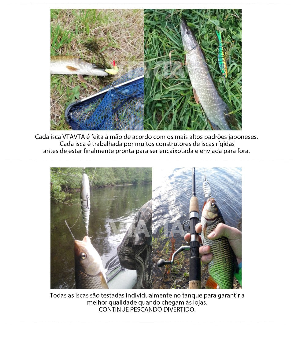 VTAVTA 10/14cm afundando wobblers iscas de pesca articuladas crankbait swimbait