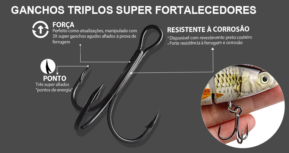 VTAVTA 10/14cm afundando wobblers iscas de pesca articuladas crankbait swimbait