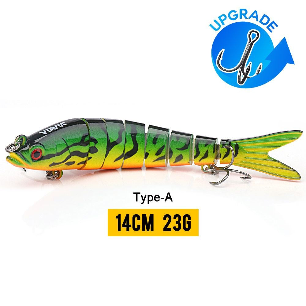 VTAVTA 10/14cm afundando wobblers iscas de pesca articuladas crankbait swimbait