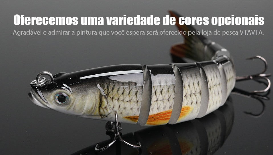 VTAVTA 10/14cm afundando wobblers iscas de pesca articuladas crankbait swimbait