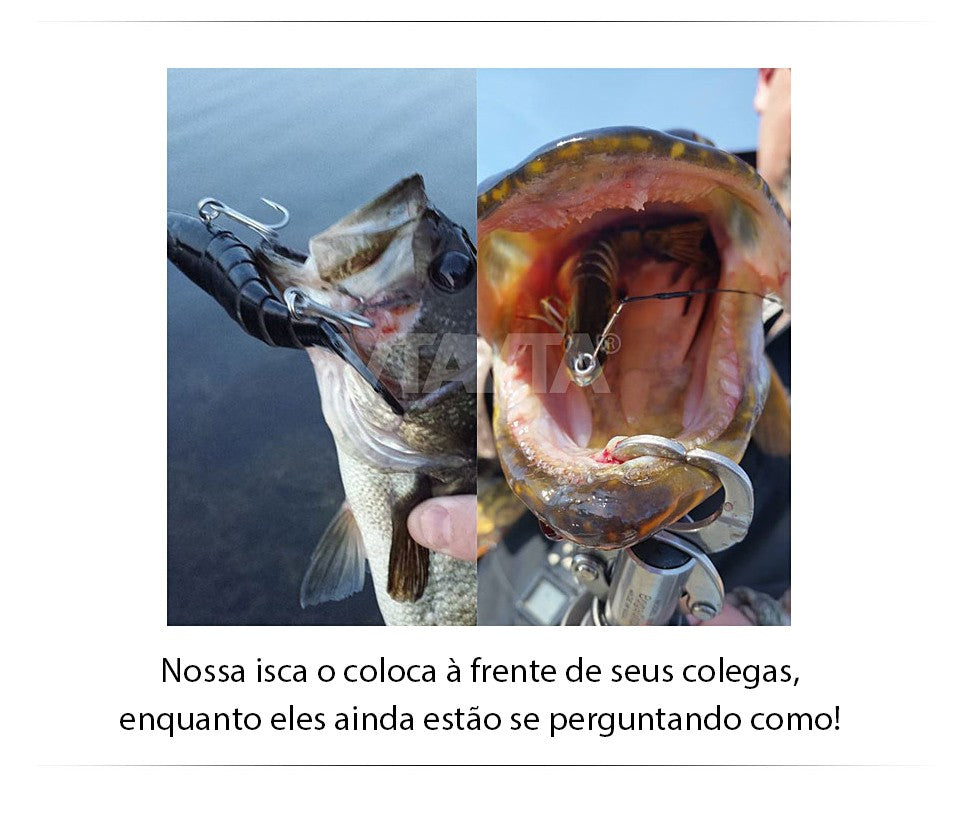 VTAVTA 10/14cm afundando wobblers iscas de pesca articuladas crankbait swimbait