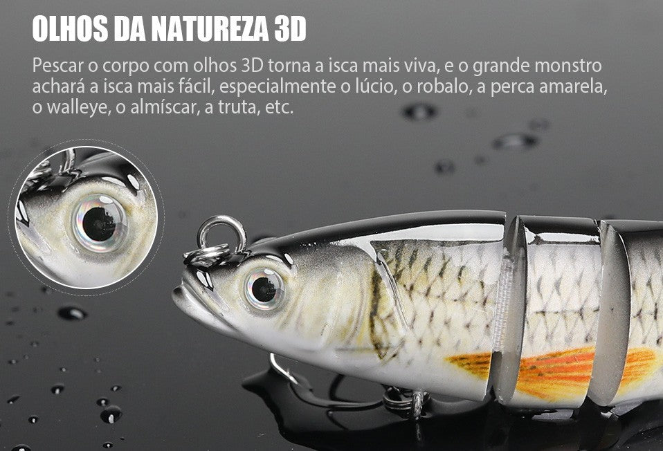 VTAVTA 10/14cm afundando wobblers iscas de pesca articuladas crankbait swimbait