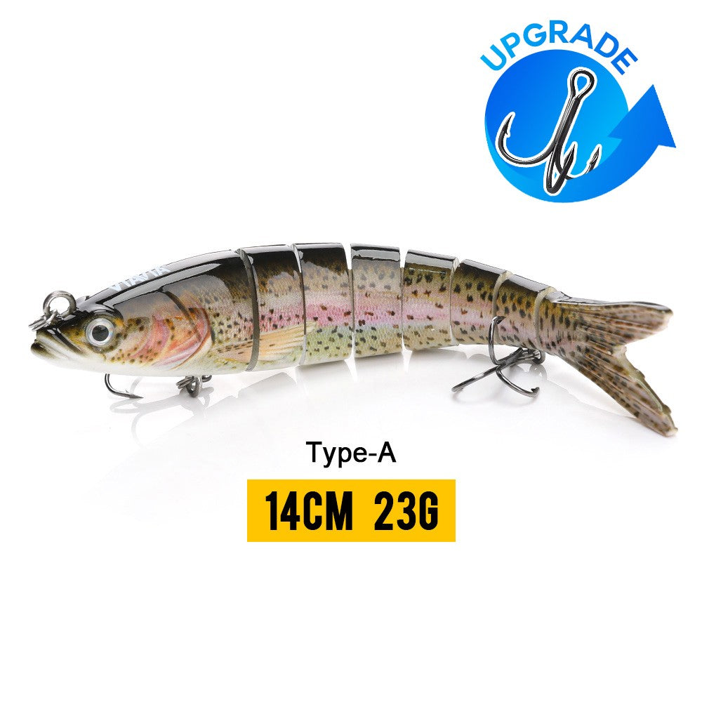 VTAVTA 10/14cm afundando wobblers iscas de pesca articuladas crankbait swimbait