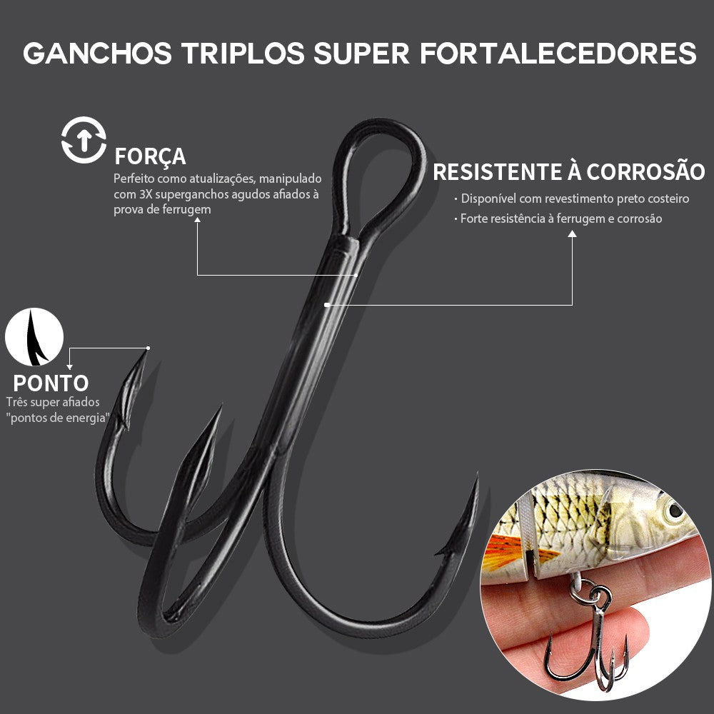 VTAVTA 10/14cm afundando wobblers iscas de pesca articuladas crankbait swimbait